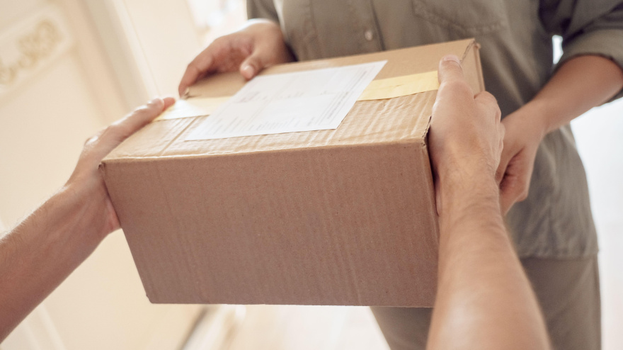 Entrega de un paquete