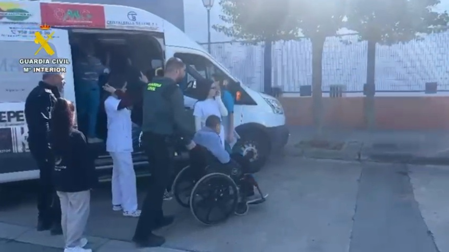 video desalojo residencia Lepe