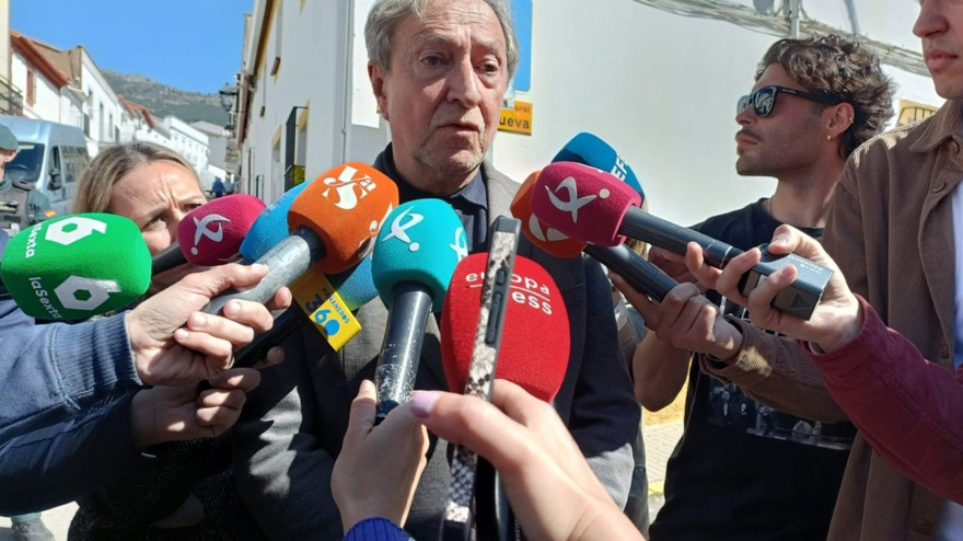 13/03/2026 El vicepresidente de Quien Sabe Donde Global, el periodista Paco Lobatón, atiende a los medios en HornachosSOCIEDAD ESPAÑA EUROPA EXTREMADURA