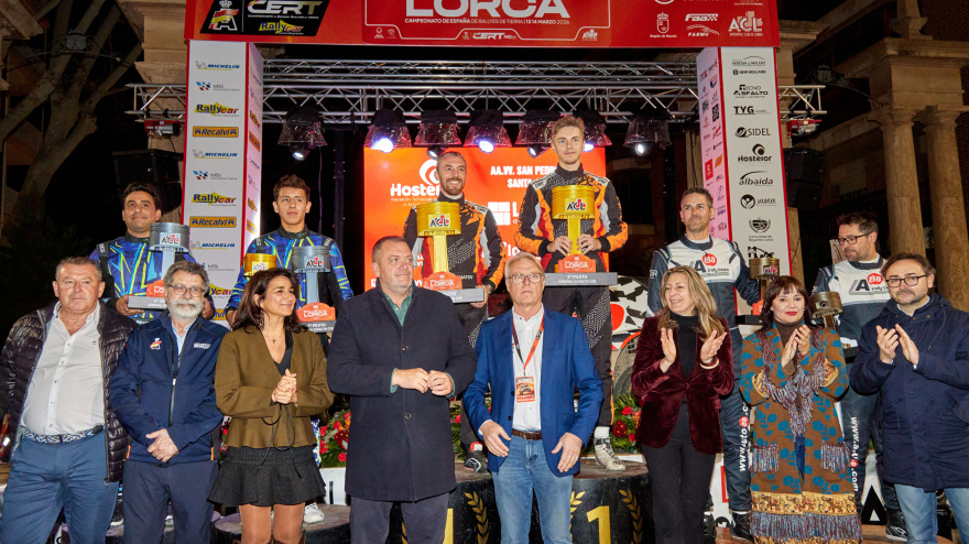 Podium del Rallye Tierras Altas de Lorca 2026