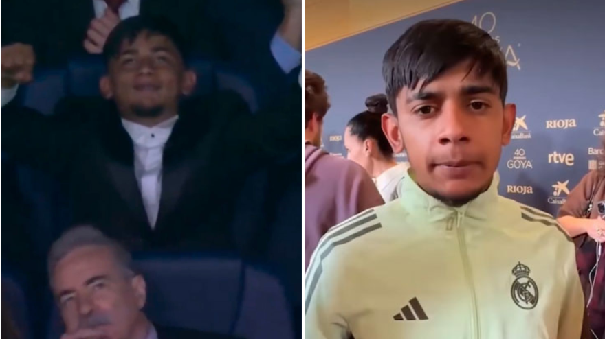 Toni Fernández, de los pasillos de los Goya con el chándal del Real Madrid al palco del Bernbaéu