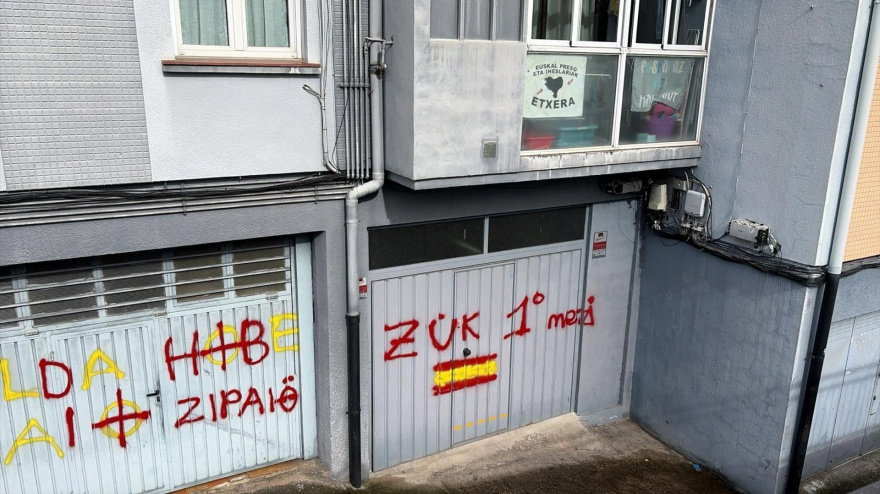 Pintadas contra la ErtzaintzaPOLITICA ESPAÑA EUROPA PAÍS VASCOERNE