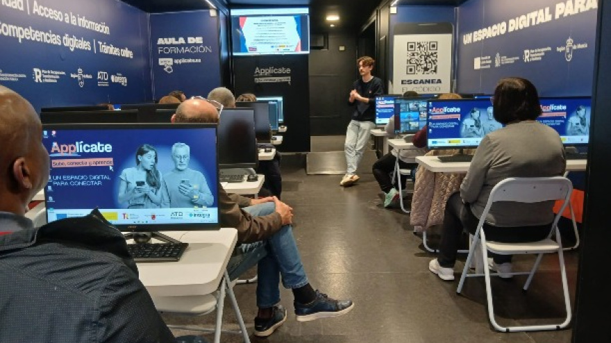 Imagen del interior de una de las aulas Applicate