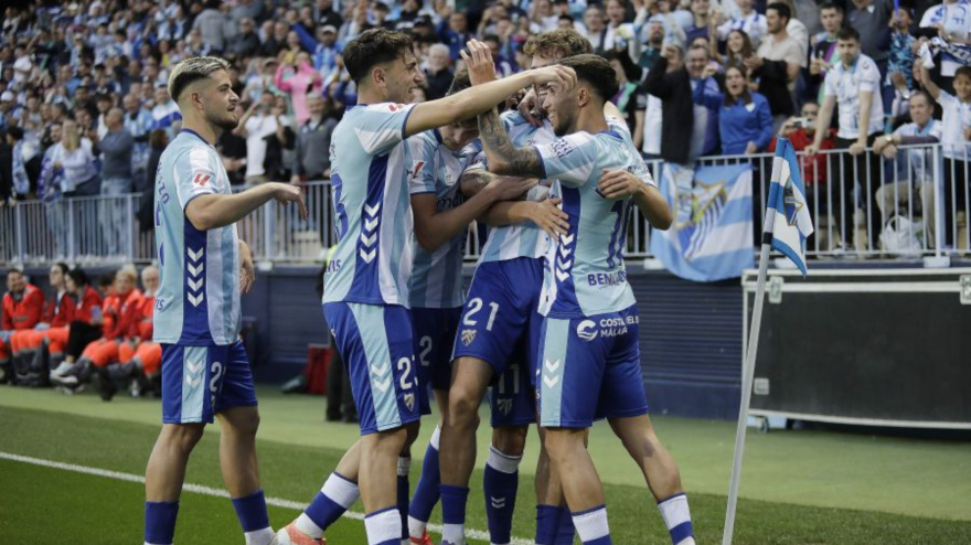 Goleada del Málaga en La Rosaleda