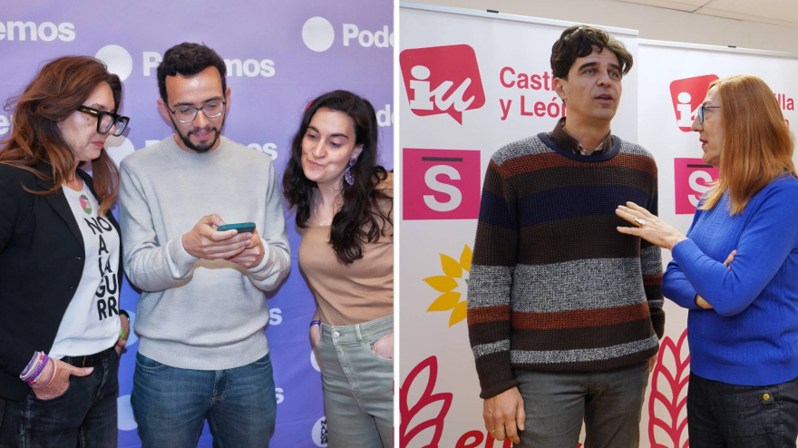 Los candidatos de Podemos e Izquierda Unida - Sumar en Castilla y León