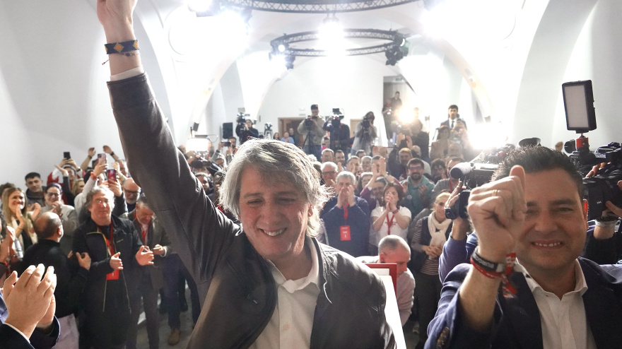 El candidato a la Presidencia de la Junta, Carlos Martínez, valora los resultados electorales