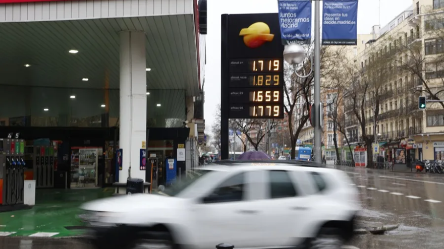 Precios en una gasolinera