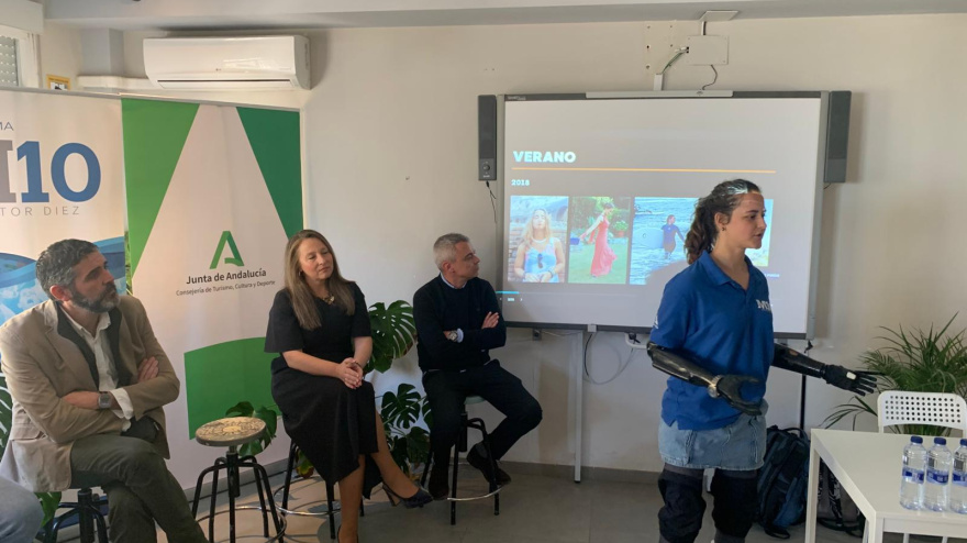 Sarah Almagro inspira a jóvenes almerienses en una nueva sesión del programa Mentor 10