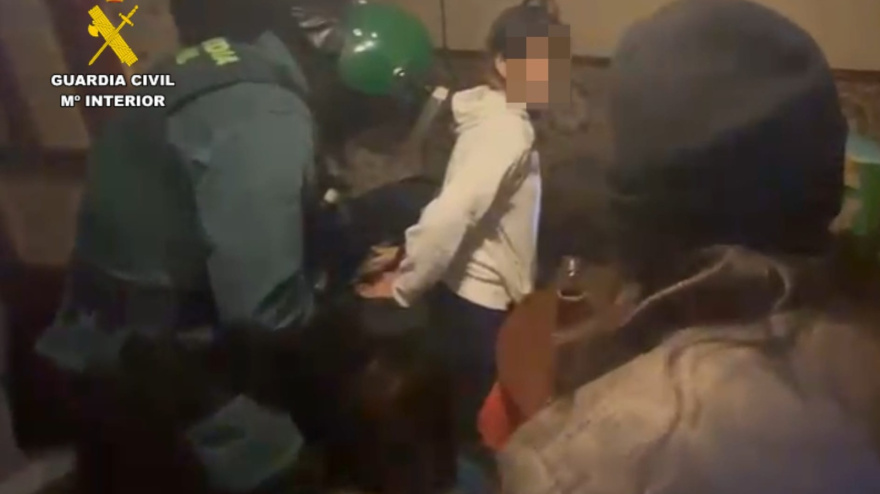 Imágenes del momento de la detención