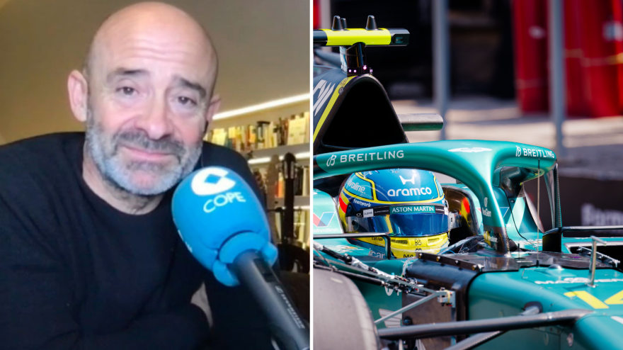 Antonio Lobato y Fernando Alonso