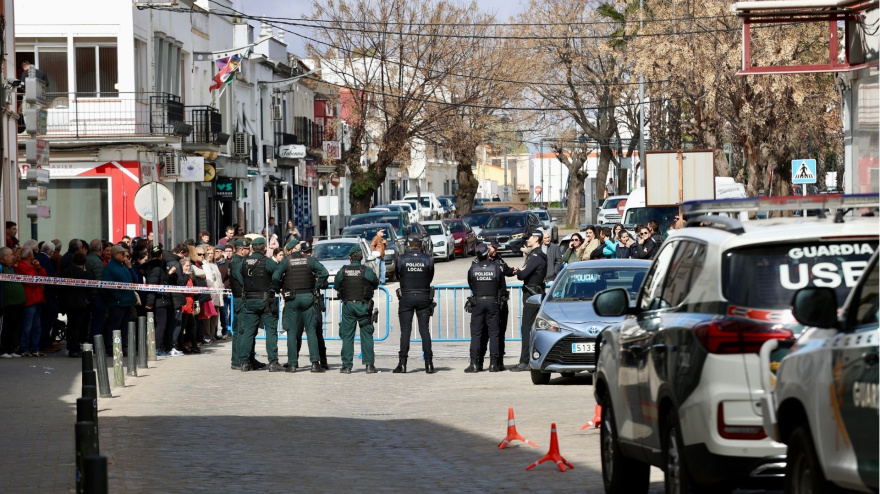 Operativo de la Guardia Civil en Hornachos