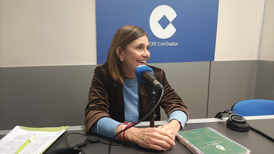 Paua Fernández durante la entrevista.