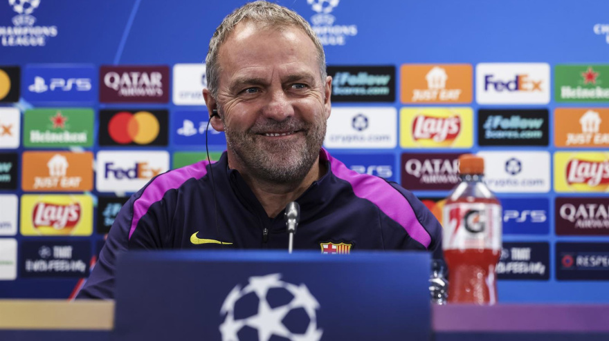 Hansi Flick, en rueda de prensa previa al Newcastle