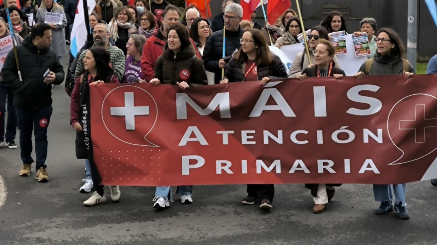 Imagen de archivo de una movilización de CIG Saúde