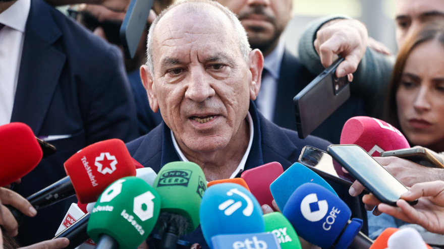 El exDAO de la Policía a la salía del Juzgado de Violencia sobre la Mujer número 8 de Madrid