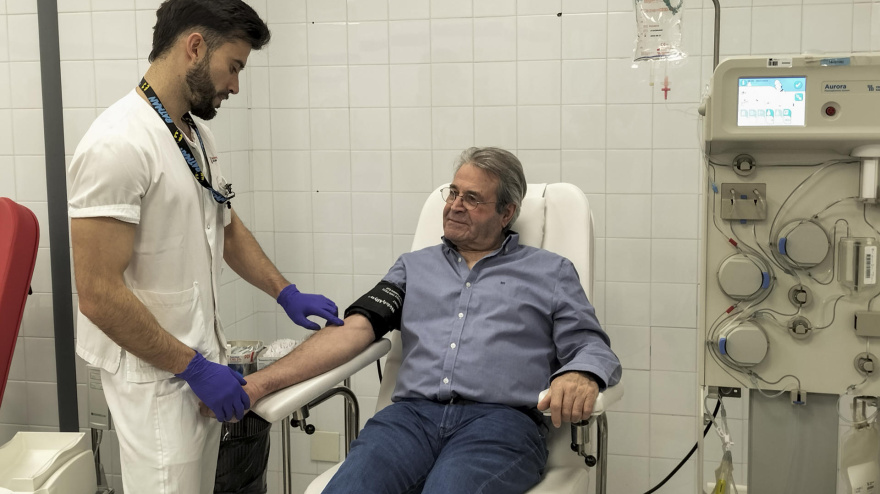 Francisco del Amo, campeón de Europa en donaciones de sangre