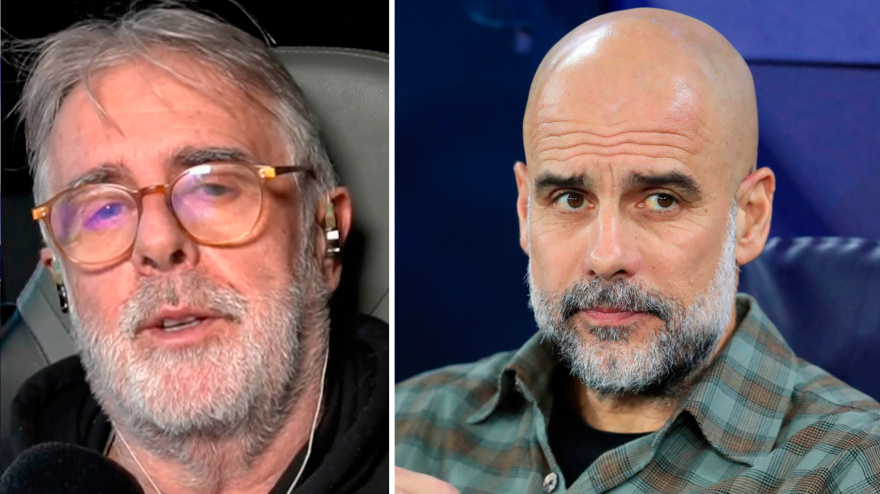 Siro López y Pep Guardiola