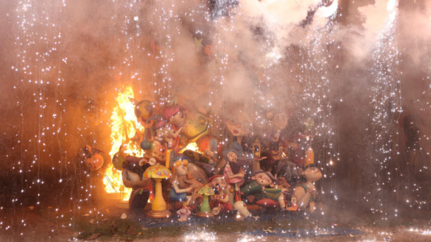 Burriana se prepara para la Cremà de las Fallas