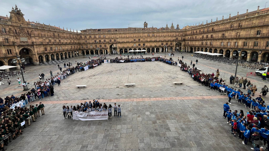 La comunidad educativa de Escuelas Católicas de Salamanca celebra su día