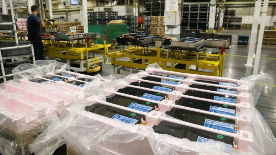 Planta de baterías para vehículos eléctricos de Stellantis en Figueruelas (Zaragoza) en una imagen de archivo.