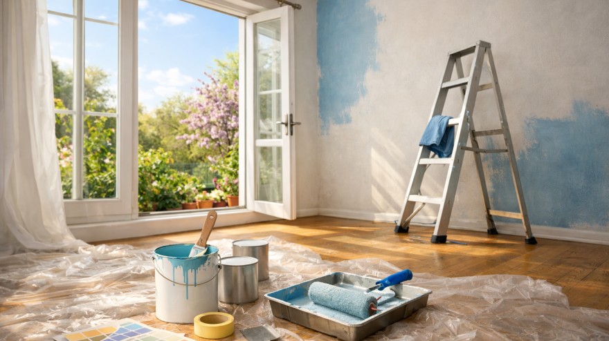 La estación perfecta para pintar la casa