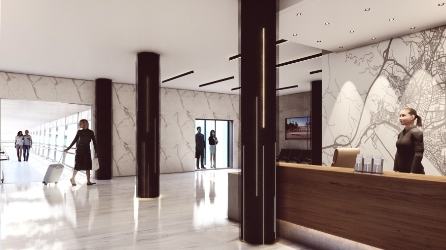 Imagen del proyecto de la nueva terminal de cruceros en la Estación Marítima del Puerto de Almería