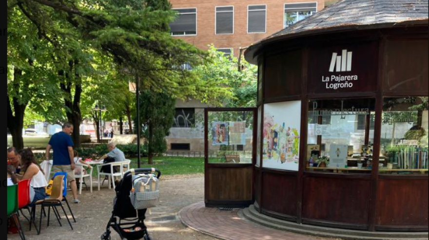 'La Pajarera', punto de lectura en Logroño