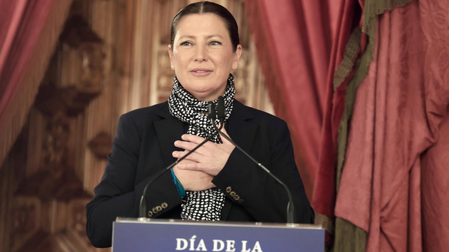 19/03/2026 La baliaora, Sara Baras, interviene tras el reconocimiento de Hija Predilecta durante los actos del Día de la Provincia de Cádiz. A 19 de marzo de 2026 en Cádiz (Andalucía, España). El Día de la Provincia de Cádiz supone un reconocimiento a la trayectoria, tanto individual como de entidades colectivas, de la provincia que han destacado por sus valores y excelencia. Este año la efeméride ha estado marcada por las consecuencias del tren de borrascas que golpeó la serranía gaditana y otorga a Sara Baras el reconocimiento de hija predilecta, por su labor difusora de la cultura gaditana por todo el mundo.POLITICA Europa Press