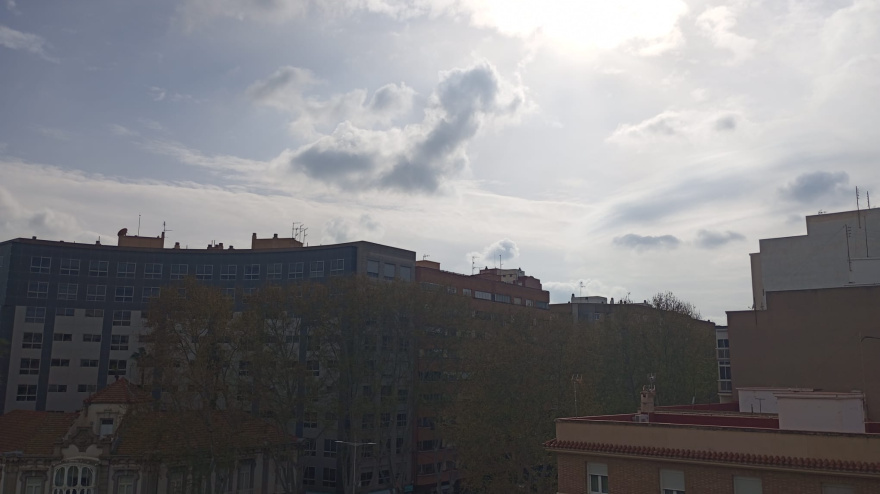 Cielos nubosos hoy en la Región