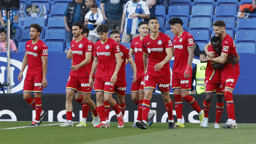 Domingos Duarte celebra su gol en el Espanyol - Getafe
