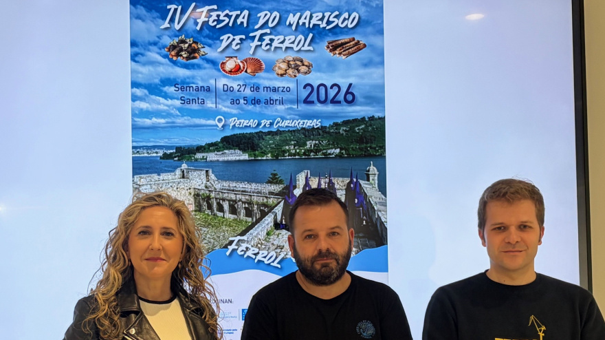 Martina Aneiros, Gustavo Chacartegui y Javier Díaz durante la presentación