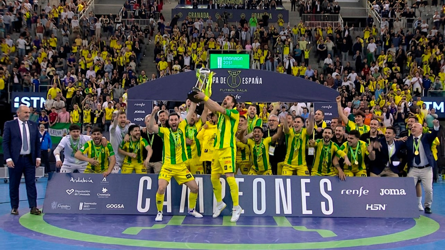 Jaén Paraíso Interior celebra su cuarta Copa de España de fútbol sala