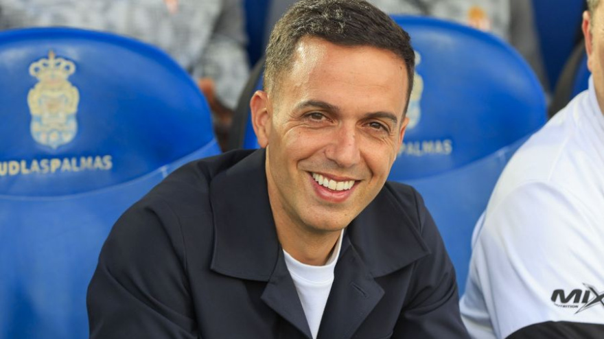 Borja Jiménez en el Estadio Gran Canaria