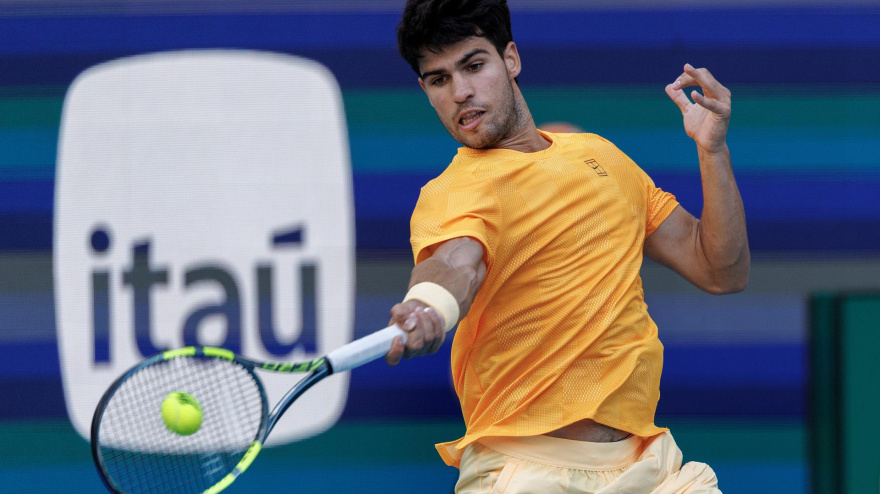 Carlos Alcaraz, durante el Masters 1000 de Miami