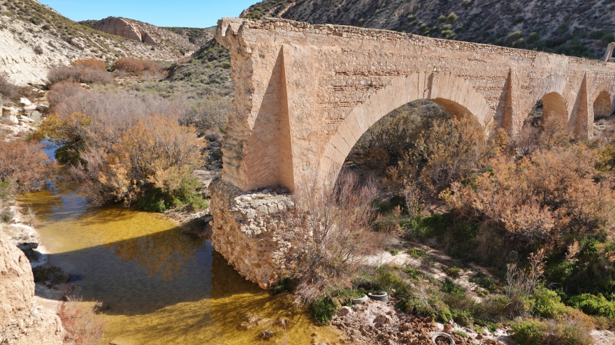 Acueducto de Zarzadilla de Totana, una construcción del siglo XVIII, en Lorca
