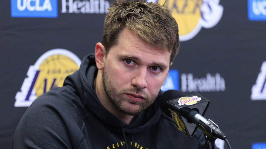 Luka Doncic, durante una rueda de prensa