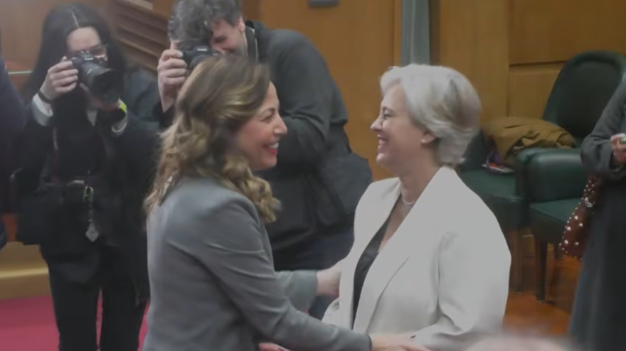 Marisa Gaspar en la sesión de toma de posesión de su acta de concejal