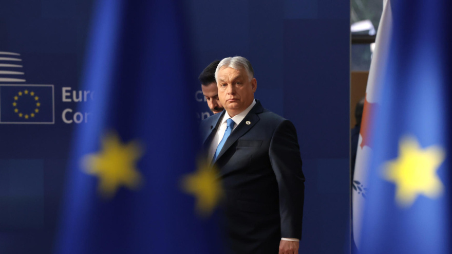 Orbán a su llegada a la reunión del Consejo Europeo