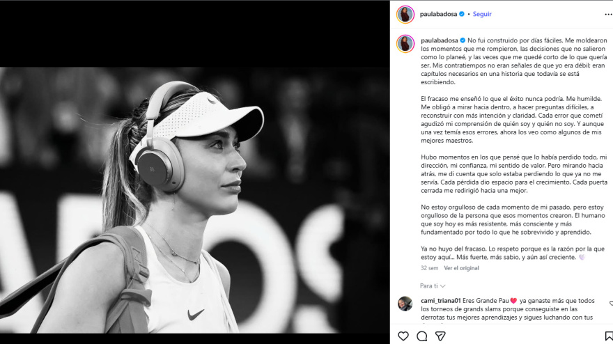 Paula Badosa, tenista española