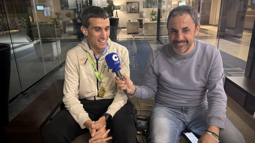 Mariano García, con Ángel García