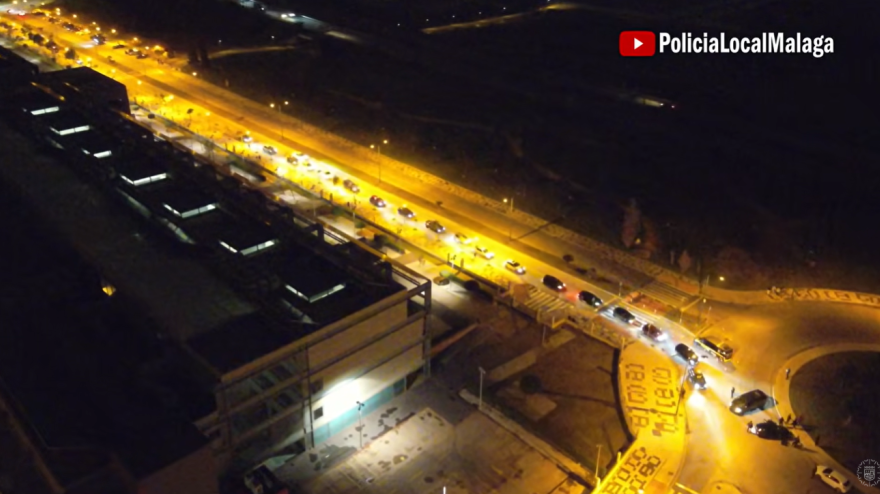 50 denunciados en concentraciones ilegales de coches en Málaga con marchas a 140 por hora