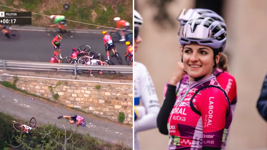 La ciclista italiana, Debora Silvestri, evoluciona favorablemente, pero seguirá ingresada tras su grave caída en la Milán-San Remo