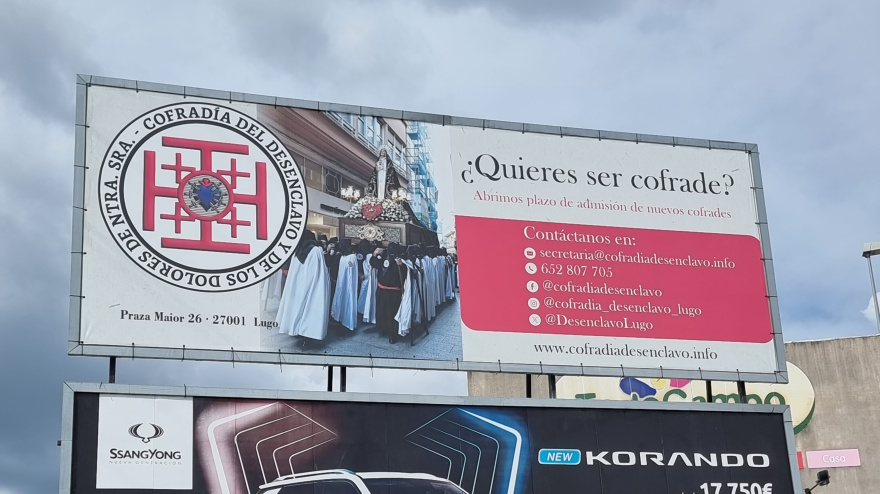 Valla publicitaria en O Ceao