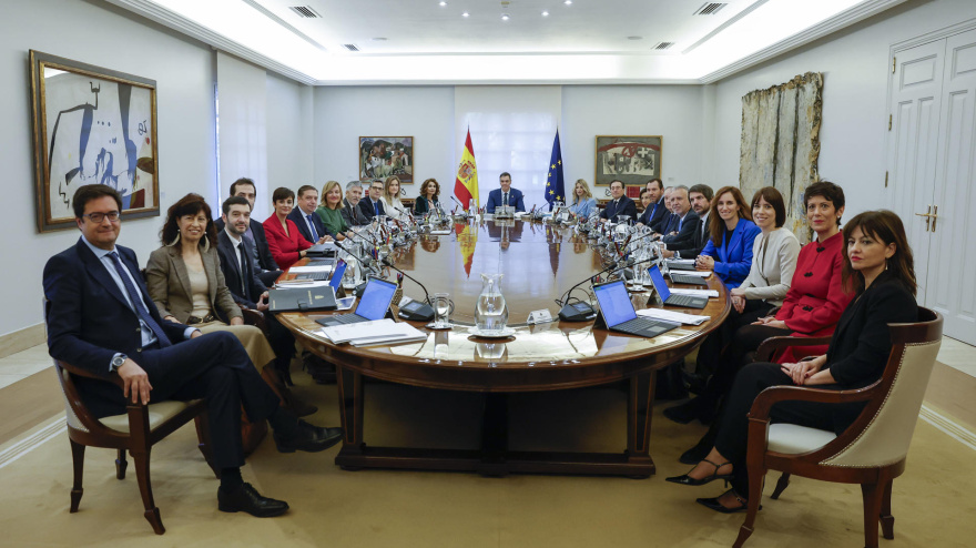 Imagen de archivo de la reunión del Consejo de Ministros de los martes