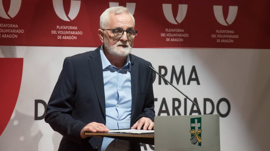 Juan Hidalgo, presidente de la Plataforma del Voluntariado de Aragón