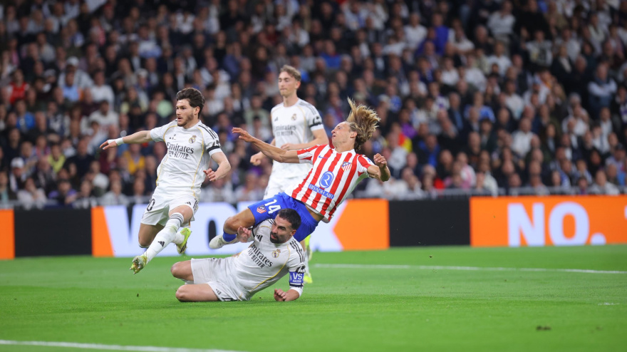 El posible penalti que reclama el Atlético de Madrid