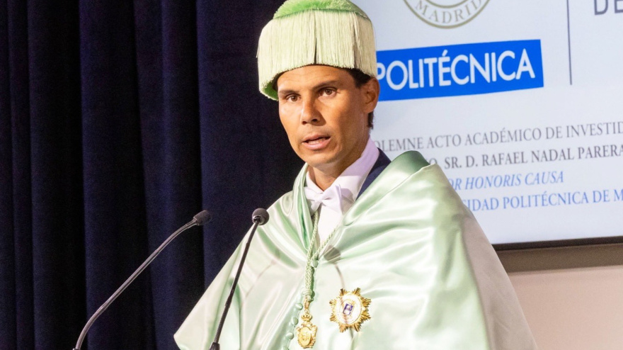 Rafa Nadal, doctor honoris causa Universidad Politécnica