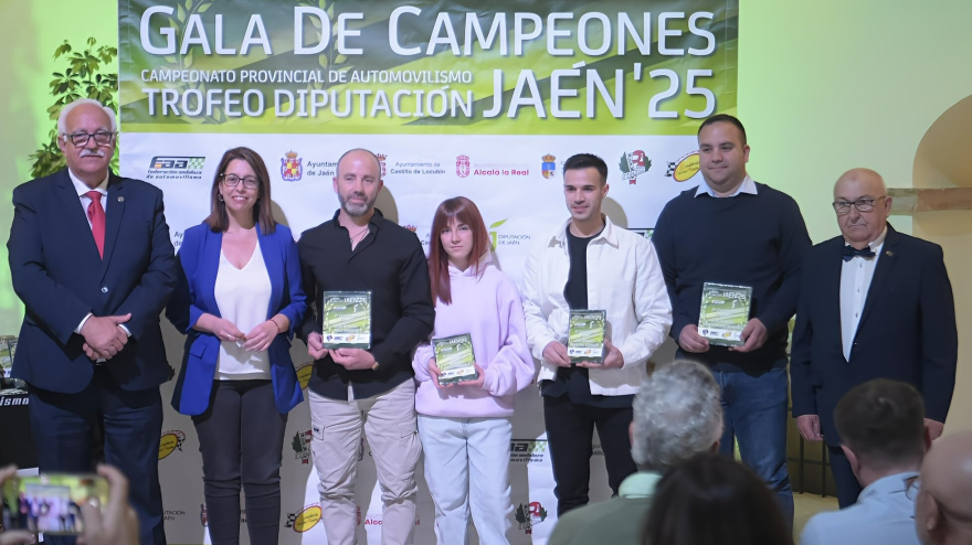 El motor jiennense celebra su gala de campeones de la Copa Diputación 2025