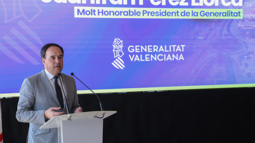 Juanfran Pérez Llorca, el pasado 16 de marzo, en un acto en Onda