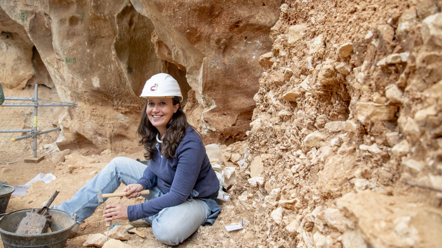 María Martinón  en Atapuerca